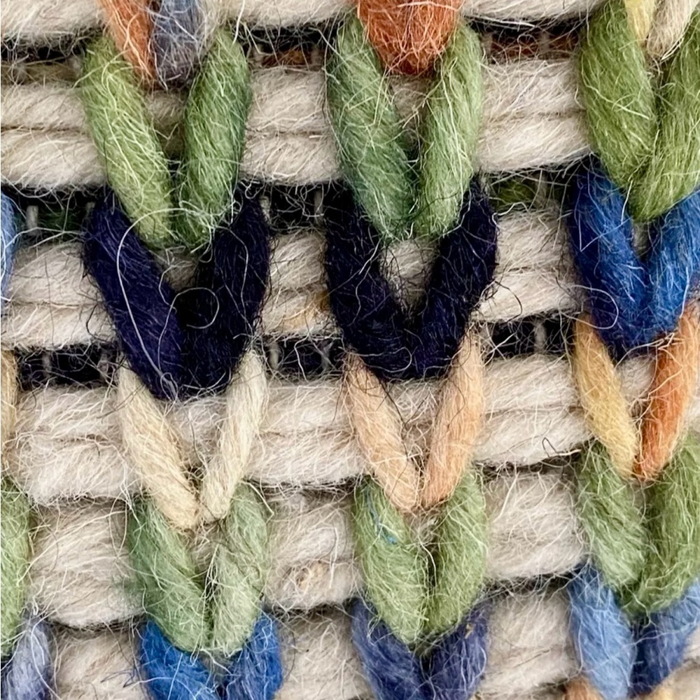 Loloi Indoor V Knit Yarn Chair Sofa Throw Bed Pillow Accent 18x18~Excellent Con. - Picture 3 of 9